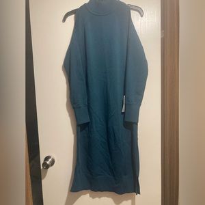 Vince Camuto cold shoulder sweater dress